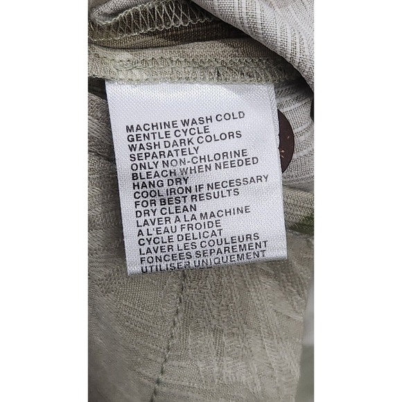 Tommy Bahama Hawaiian Shirt Mens 2XL Green‎ Blue Floral Button Up Silk Mens - Picture 6 of 9